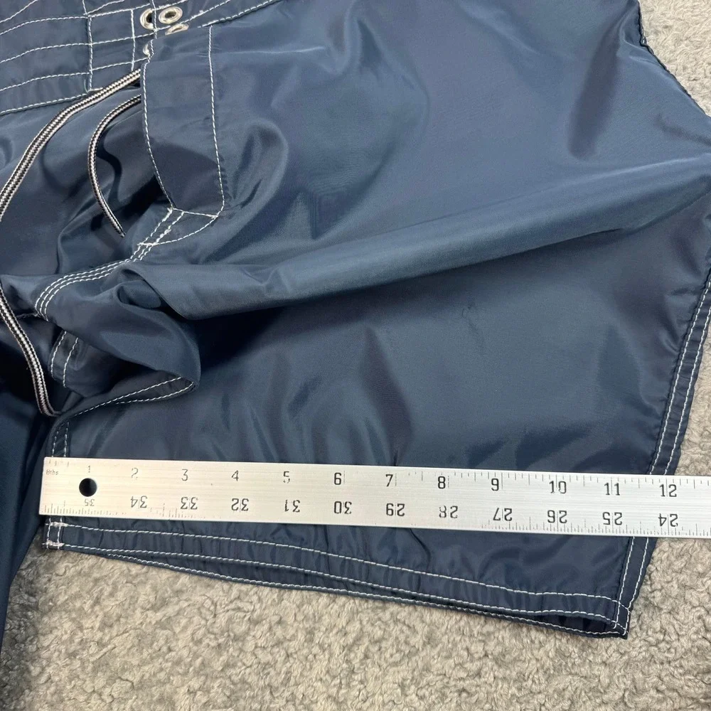Birdwell Beach Britches Mens 36 Navy Blue Board Shorts Made USA Surf *REPAIRED*